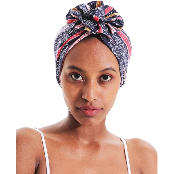 Cotton Turbans For Women Flower Knot Headwrap Pre Tied Bonnet Boho