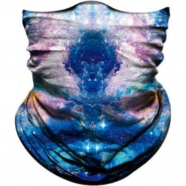 Balaclavas Seamless Bandana Rave Face Mask Women Men for Dust Wind Sun Protection - Starry Sky Blue Pink - C2198EAEW6O $10.21