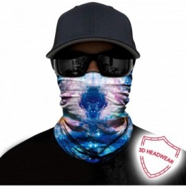 Balaclavas Seamless Bandana Rave Face Mask Women Men for Dust Wind Sun Protection - Starry Sky Blue Pink - C2198EAEW6O $10.21