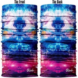 Balaclavas Seamless Bandana Rave Face Mask Women Men for Dust Wind Sun Protection - Starry Sky Blue Pink - C2198EAEW6O $10.21