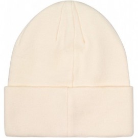 Skullies & Beanies Cat Dad Embroidery Knit Beanie Toque - White - CH18A90ZQ0A $19.62