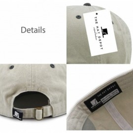 Baseball Caps 100% Cotton Pigment Dyed Low Profile Dad Hat Six Panel Cap - 3. Beige Black - CC12FOXYRNP $8.33