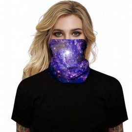 Balaclavas Headband for Women Men Bandana Head Wrap Scarf Neck Warmer Headwear Balaclava for Sports - Purple Galaxy - CL197NH...