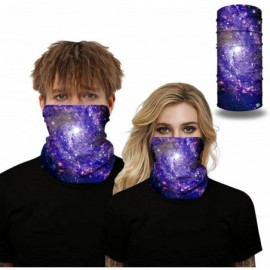 Balaclavas Headband for Women Men Bandana Head Wrap Scarf Neck Warmer Headwear Balaclava for Sports - Purple Galaxy - CL197NH...