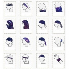 Balaclavas Headband for Women Men Bandana Head Wrap Scarf Neck Warmer Headwear Balaclava for Sports - Purple Galaxy - CL197NH...