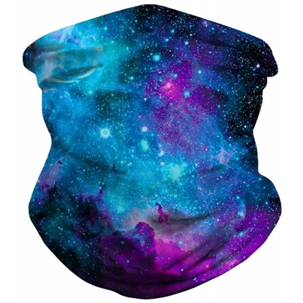 Balaclavas Seamless Rave Bandana- Unisex Seamless Face Mask Tube Neck Gaiter Balaclava Headwear for Women and Men - Galaxy B ...