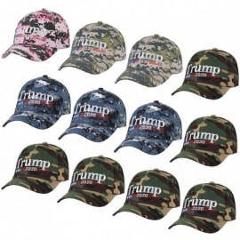 Baseball Caps Wholesale 12-Pack Baseball Cap Donald Trump Keep American Great Again - Trump 2020 Camouflage - CF18AOEZ8YA $39.23