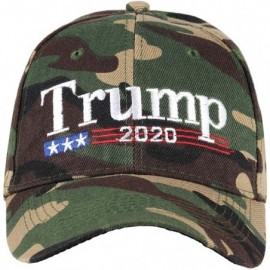 Baseball Caps Wholesale 12-Pack Baseball Cap Donald Trump Keep American Great Again - Trump 2020 Camouflage - CF18AOEZ8YA $39.23