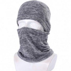 Balaclavas Men's Fleece Ski Balaclava Hood Cold Weather Windproof Face Mask - Grey - CQ18YRKKT8Q $15.72