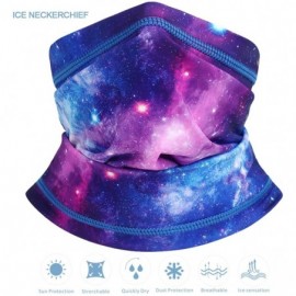 Balaclavas Protection Windproof Sunscreen Breathable - 1 Pack Purple Starry - CW199OX7M0E $8.15