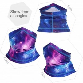 Balaclavas Protection Windproof Sunscreen Breathable - 1 Pack Purple Starry - CW199OX7M0E $8.15