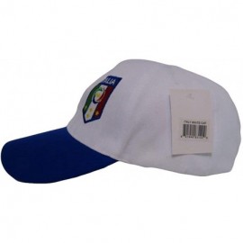 Baseball Caps Italy Italian Italia Country Letter Flag Blue/White Hat Cap 3D Embroidered (RUF) - CP18NQZQEC2 $13.46