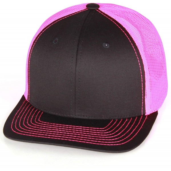 Vintage Retro Style Plain Two Tone Trucker Hat Adjustable Snapback ...