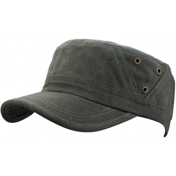 Baseball Caps Mens Cotton Baseball Twill Army Millitary Corps Running Sun Hat Cap Visor Hats - Army - CS12EKZTL6L $7.96