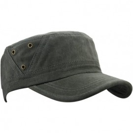 Baseball Caps Mens Cotton Baseball Twill Army Millitary Corps Running Sun Hat Cap Visor Hats - Army - CS12EKZTL6L $7.96