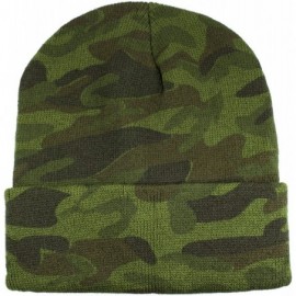 Skullies & Beanies Unisex Knitted Winter Beanie Hat 6 Pcs - Camo - C518K6ZCWKI $20.46