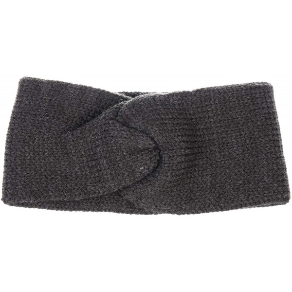 Women's Winter Chic Solid Knotted Crochet Knit Headband Turban Ear ...
