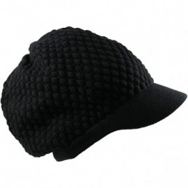 Skullies & Beanies Unisex Cotton Rasta Beanie Visor - Black - CI11ZOSKFKF $22.14