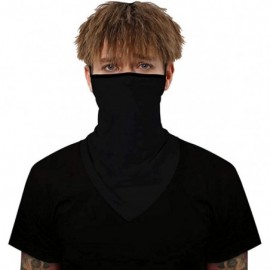 Balaclavas Bandanas Face Mask For Women/Men Ear Loops Cooling Face Scarf Reusable Washable - Black - CD19024CZCQ $12.27