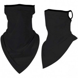 Balaclavas Bandanas Face Mask For Women/Men Ear Loops Cooling Face Scarf Reusable Washable - Black - CD19024CZCQ $12.27