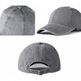 Baseball Caps Women's&Men's Pocket Design Adjustable Washed Baseball Cap Unisex Hats - Deep Heather - CD193UR0YM8 $21.43