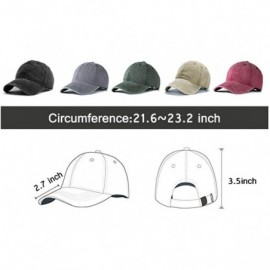 Baseball Caps Women's&Men's Pocket Design Adjustable Washed Baseball Cap Unisex Hats - Deep Heather - CD193UR0YM8 $21.43