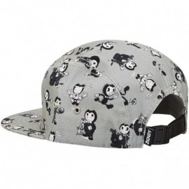 Baseball Caps Hat - Black and White Bendy Hat - Bendy Snapback Hats - All Over - CH18AIQ4DYD $31.36