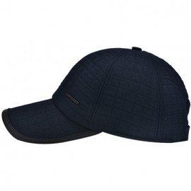 Baseball Caps Mens Winter Warm Fleece Lined Outdoor Sports Baseball Caps Hats with Earflaps - 30-navy - CK1895C7OUC $10.31