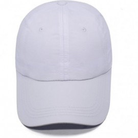 Baseball Caps Unisex Classic Plain Baseball Cap Adjustable Unstructured 6 Panel Dad Hats - B-quick Dry-white-m/L - CR18E43TX6...