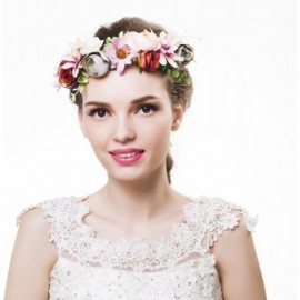 Headbands Newly arrived Rattan Flower Vine Crown Tiaras Necklace Belt Party Decoration - Pink-3 - CE183D6S38H $12.57