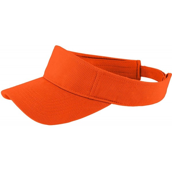 Visors Men's PosiCharge RacerMesh Visor - Neon Orange - C41260AX8GR $12.39