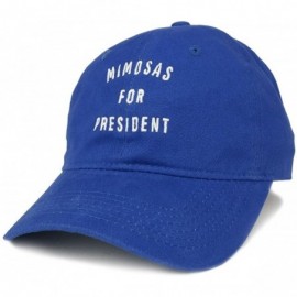 Baseball Caps Mimosas for President Embroidered 100% Cotton Adjustable Cap - Royal - C812IZKE6DP $20.07