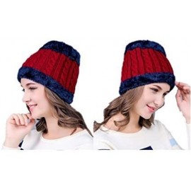 Baseball Caps Winter Beanie Hat Scarf Set Slouch Warm Knit Hat Neck Warmer for Men Women Kids - Color-c - CV188CWKU5Y $19.39