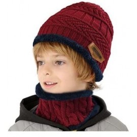 Baseball Caps Winter Beanie Hat Scarf Set Slouch Warm Knit Hat Neck Warmer for Men Women Kids - Color-c - CV188CWKU5Y $19.39