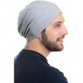 Skullies & Beanies Mens Relaxed Beanie - 100% Cotton Beanie Hats for Guys - Autumn - C2184GWMH0N $22.07