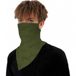 Balaclavas Seamless Triangle Bandana Motorcycle - Army Green - CP198XX4QEQ $12.33