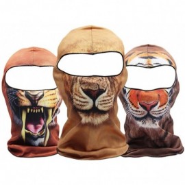 Balaclavas Men 3D Animal Print Outdoor Motorcycle Skiing Face Mask Balaclava Headwear - Bb-004 - CW187OOR0LD $14.44