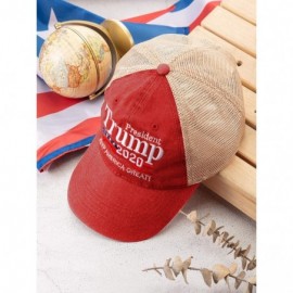 Baseball Caps Trump Hat for Men 2020 Trump Cap for Donald Trump America Campaign Embroidery Hats (Color 4) - CQ18WID0LK7 $10.43