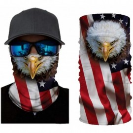 Balaclavas 4pcs 3D Print Multifunction Outdoor Headwear Face Dust Mask Cover Bandanas Magic Scarf - 4packm - C7197U2K0Z6 $22.08