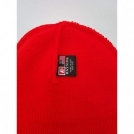 Skullies & Beanies MAGA 2020 Donald Trump Keep America Great! 100% Made in USA Premium Red Beanie - CL18I0LZC7E $18.05