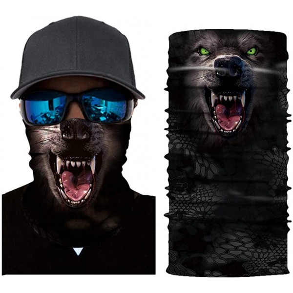 Balaclavas Seamless Bandana Protection Headwear Balaclava - Bear-01 - CN197X8YOHQ $10.50