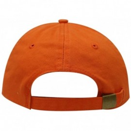 Baseball Caps Cute Snake Emoji Cotton Baseball Caps - Orange - CJ1862MT0KG $13.03