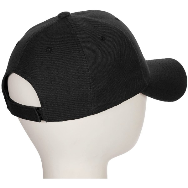 Classic Baseball Hat Custom A to Z Initial Team Letter- Black Cap White ...