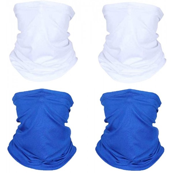 4 Pieces Seamless Face Mask Neck Gaiter Scarf Sunscreen Breathable Bandana For Dust Outdoors 2615