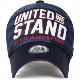 Baseball Caps USA America Flag 4th July Independence Day Trucker Hat Baseball Cap Dad Cap - Navy - C312MYPJKGC $14.04