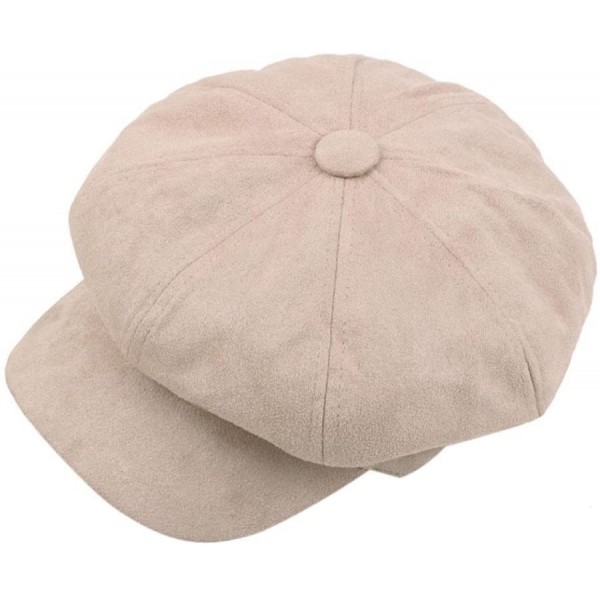 Berets Clearance ️Women Ladies Casual Vintage Octagonal Hat Winter Warmer Berets Hat (Beige) - Beige - CW18H30349O $7.91