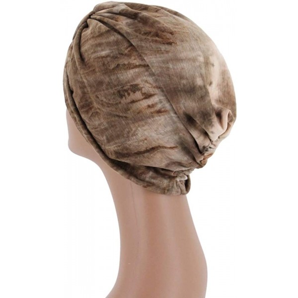 Shiny Metallic Turban Cap Indian Pleated Headwrap Swami Hat Chemo Cap ...