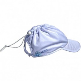 Baseball Caps ICED Cap- Cooling Hat For Ice - 4.0- White With White Trim - C118Q2CEAMY $38.62