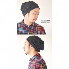 Skullies & Beanies Mens Summer Cotton Beanie Hat - Slouchy Womens Cooling Light Weight Japan Cap - Brown - CG12E2F5YWT $18.12