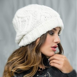 Skullies & Beanies Womens Winter Beanie Earmuffs Outdoor - White-1 - C418ZGEUWXS $11.74